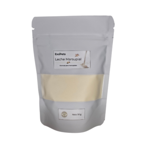 Leche Marsupial en Polvo 50g + Jeringa y Sonda - Fórmula para Sugar Gliders ExoPets