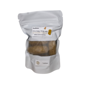 Monkey Biscuits ExoPets - Bolsitas de 5 Galletas (Estándar y Naranja)